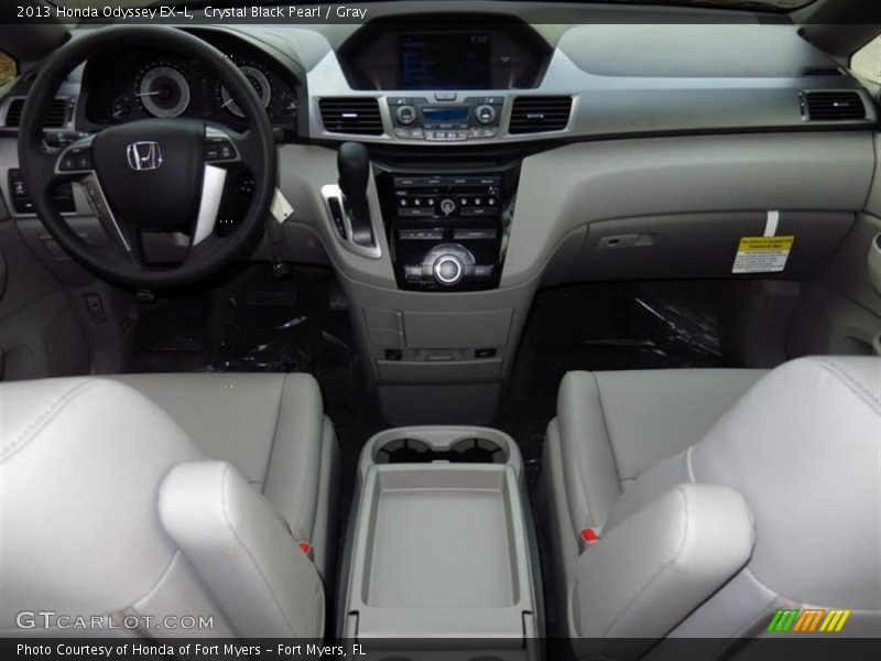 Crystal Black Pearl / Gray 2013 Honda Odyssey EX-L