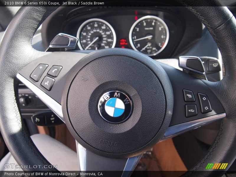 Jet Black / Saddle Brown 2010 BMW 6 Series 650i Coupe