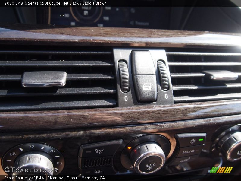 Jet Black / Saddle Brown 2010 BMW 6 Series 650i Coupe