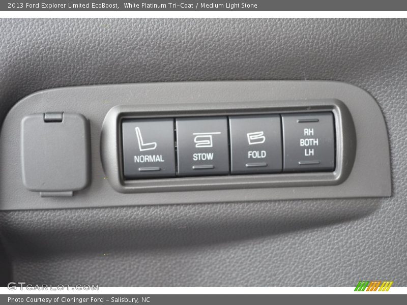 White Platinum Tri-Coat / Medium Light Stone 2013 Ford Explorer Limited EcoBoost
