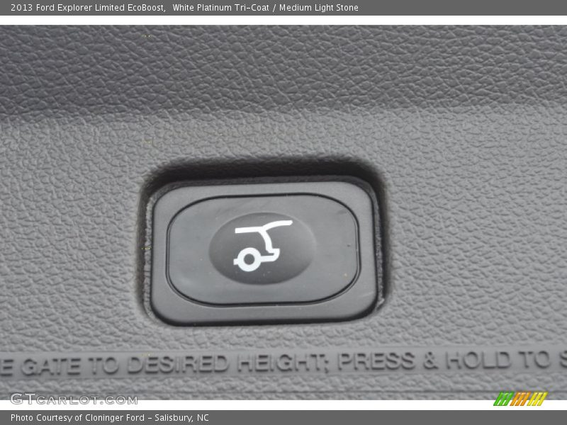 White Platinum Tri-Coat / Medium Light Stone 2013 Ford Explorer Limited EcoBoost