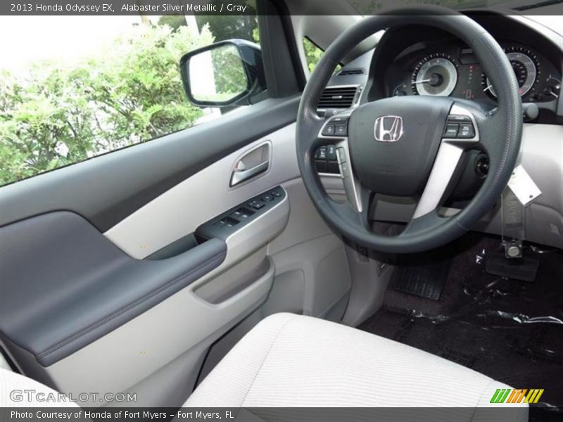 Alabaster Silver Metallic / Gray 2013 Honda Odyssey EX