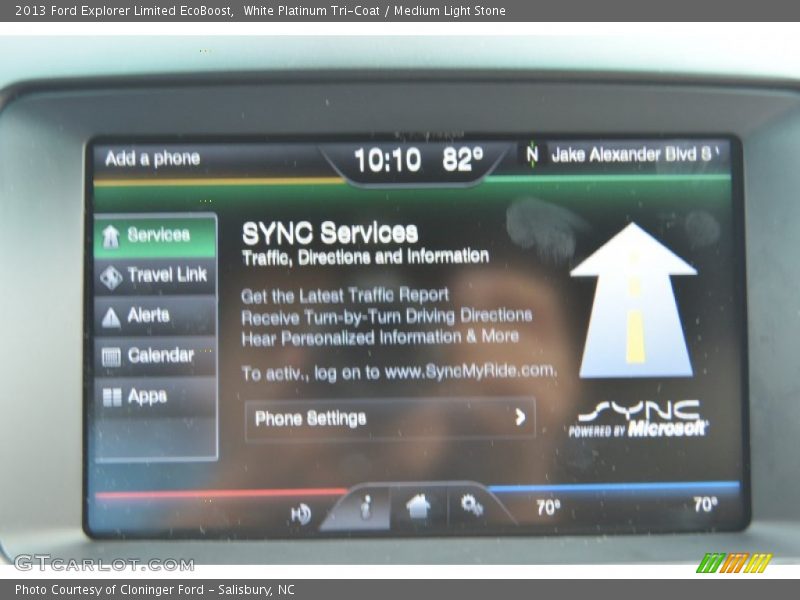 White Platinum Tri-Coat / Medium Light Stone 2013 Ford Explorer Limited EcoBoost