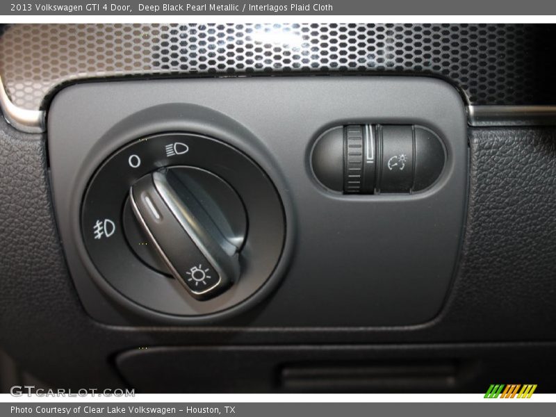 Deep Black Pearl Metallic / Interlagos Plaid Cloth 2013 Volkswagen GTI 4 Door