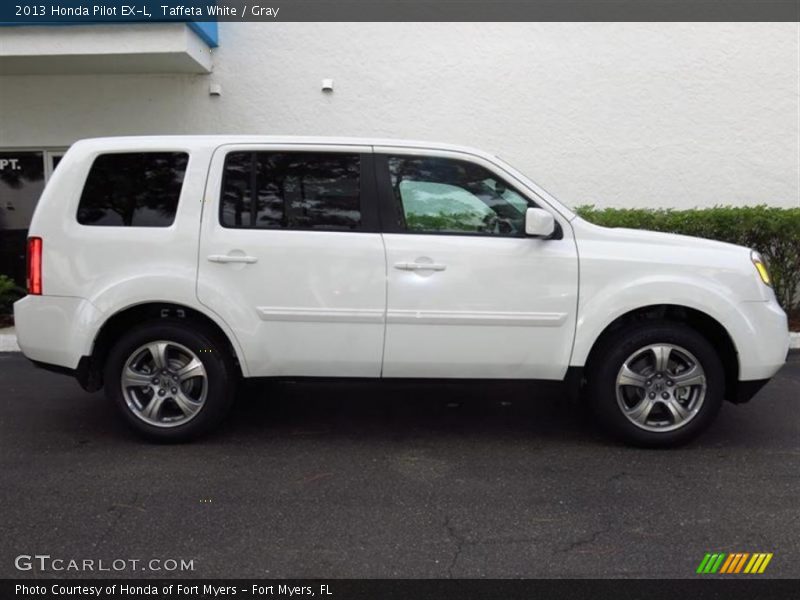 Taffeta White / Gray 2013 Honda Pilot EX-L
