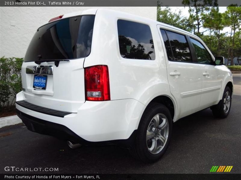 Taffeta White / Gray 2013 Honda Pilot EX-L
