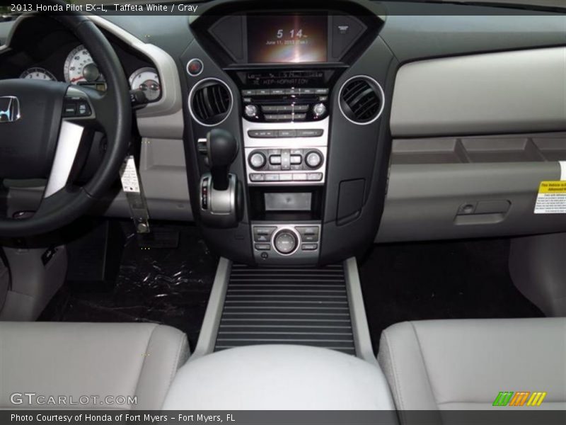 Taffeta White / Gray 2013 Honda Pilot EX-L