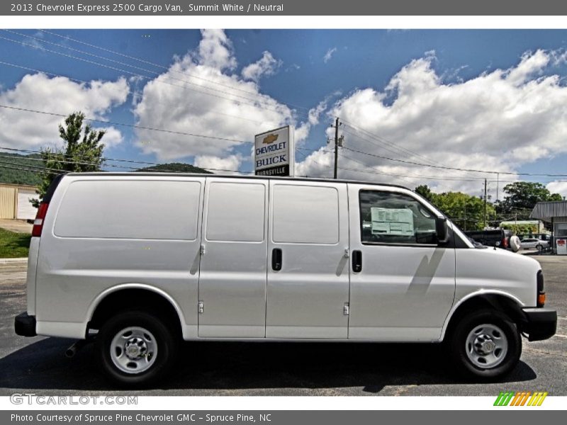 Summit White / Neutral 2013 Chevrolet Express 2500 Cargo Van