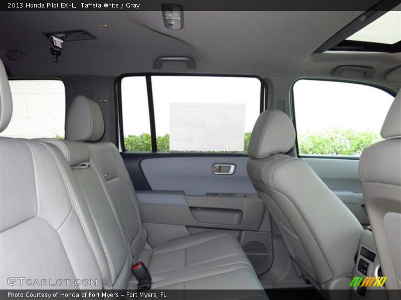 Taffeta White / Gray 2013 Honda Pilot EX-L