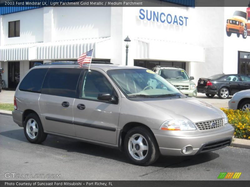 Light Parchment Gold Metallic / Medium Parchment 2003 Ford Windstar LX