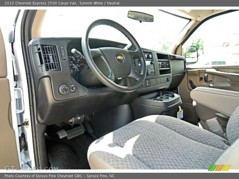 Summit White / Neutral 2013 Chevrolet Express 2500 Cargo Van
