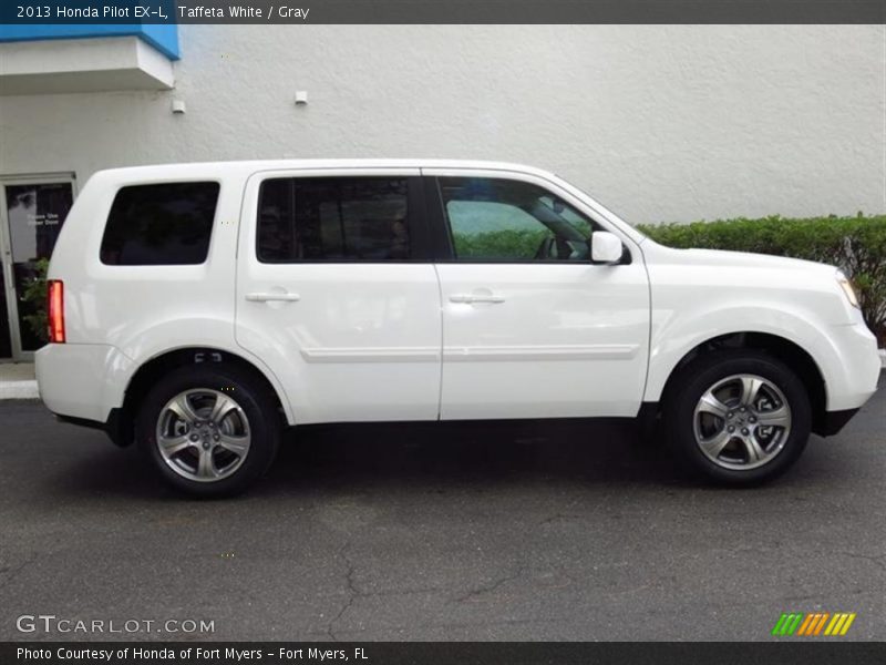 Taffeta White / Gray 2013 Honda Pilot EX-L