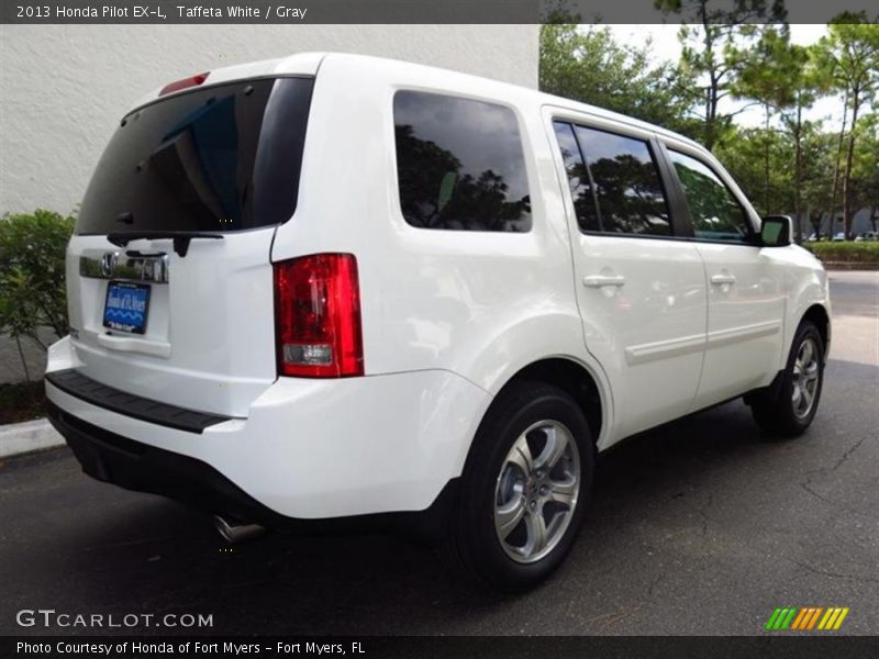 Taffeta White / Gray 2013 Honda Pilot EX-L