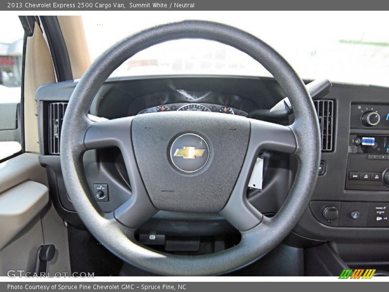 Summit White / Neutral 2013 Chevrolet Express 2500 Cargo Van