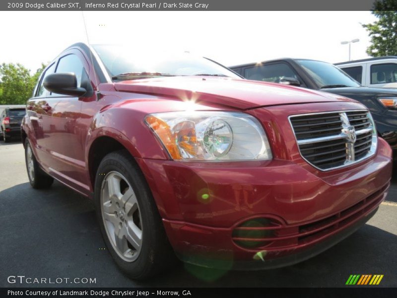Inferno Red Crystal Pearl / Dark Slate Gray 2009 Dodge Caliber SXT