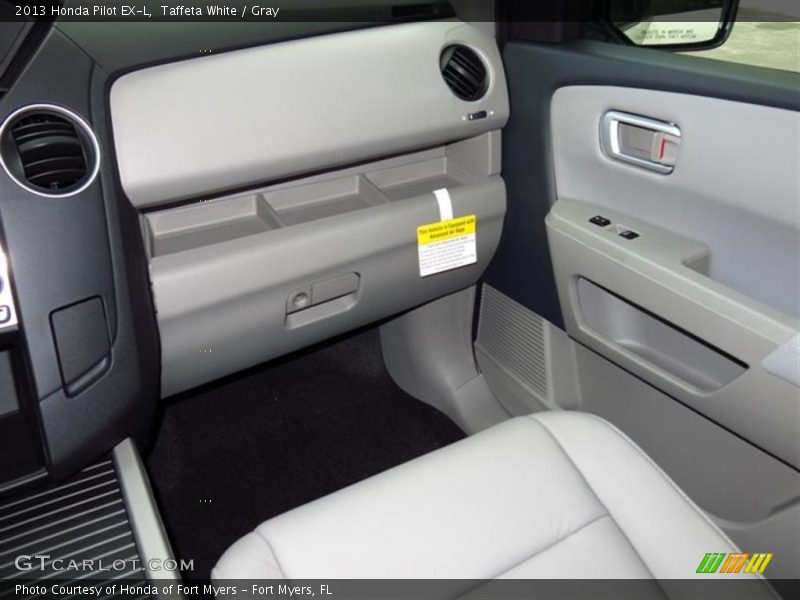 Taffeta White / Gray 2013 Honda Pilot EX-L