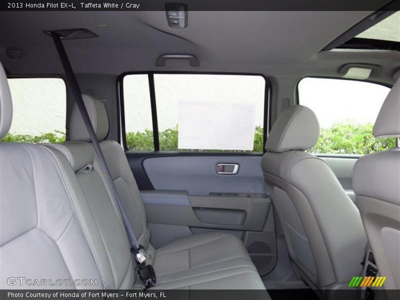 Taffeta White / Gray 2013 Honda Pilot EX-L