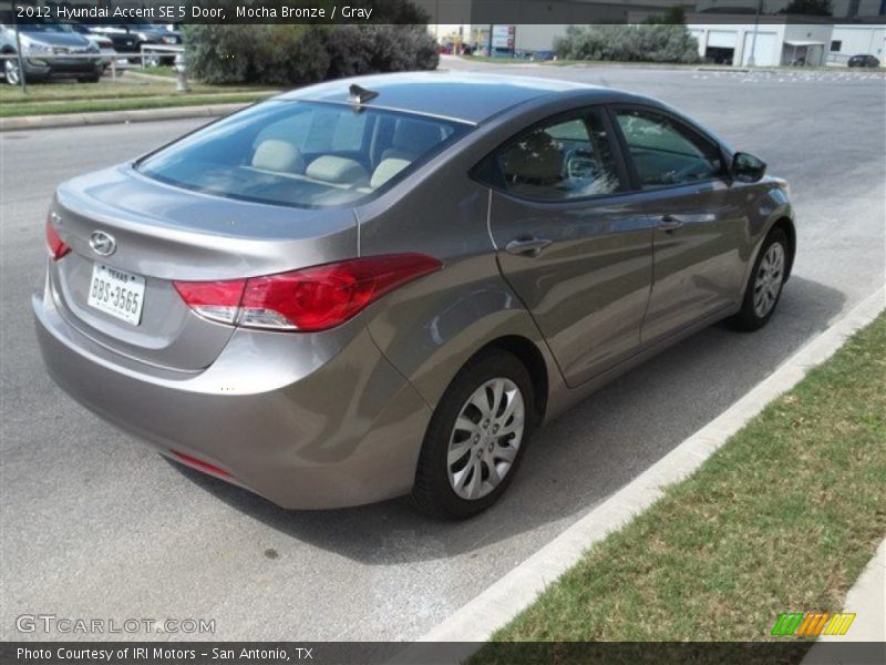 Mocha Bronze / Gray 2012 Hyundai Accent SE 5 Door