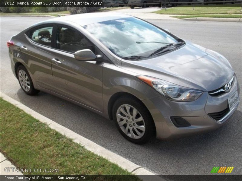 Mocha Bronze / Gray 2012 Hyundai Accent SE 5 Door