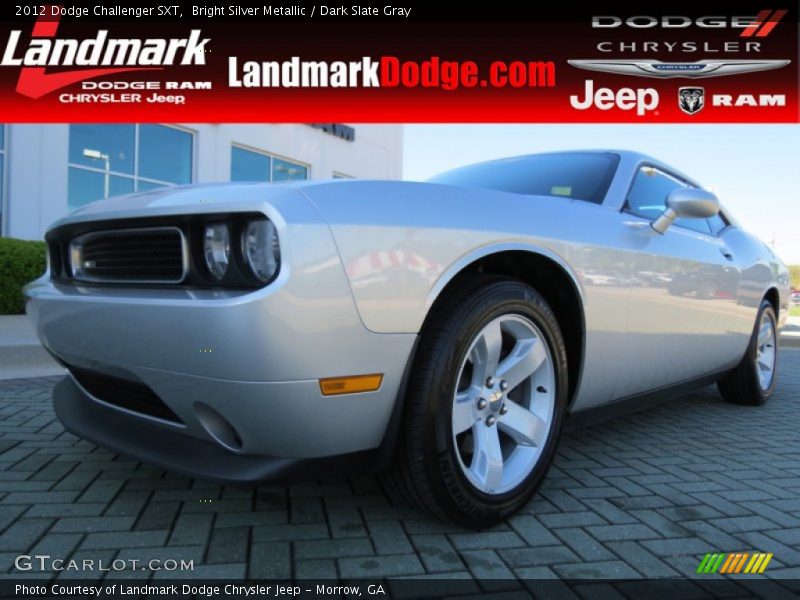 Bright Silver Metallic / Dark Slate Gray 2012 Dodge Challenger SXT