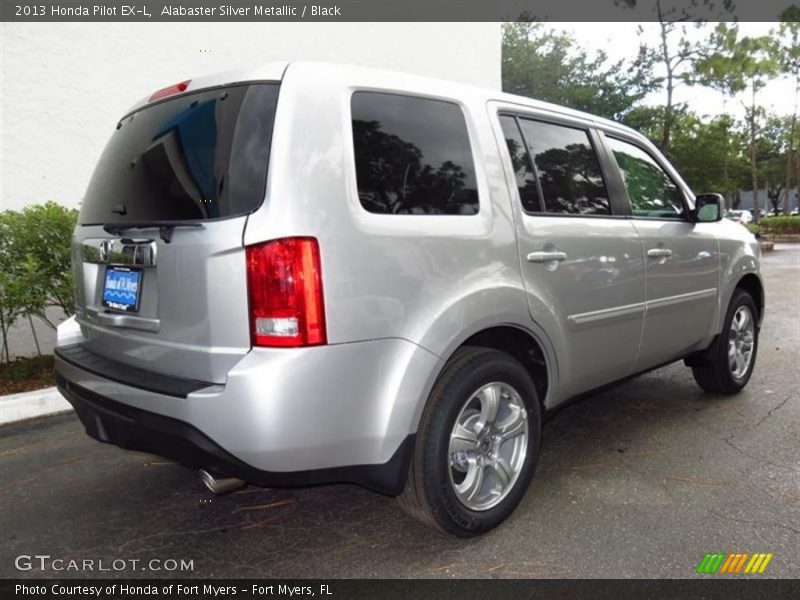 Alabaster Silver Metallic / Black 2013 Honda Pilot EX-L