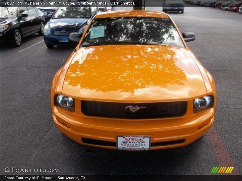 Grabber Orange / Dark Charcoal 2007 Ford Mustang V6 Premium Coupe