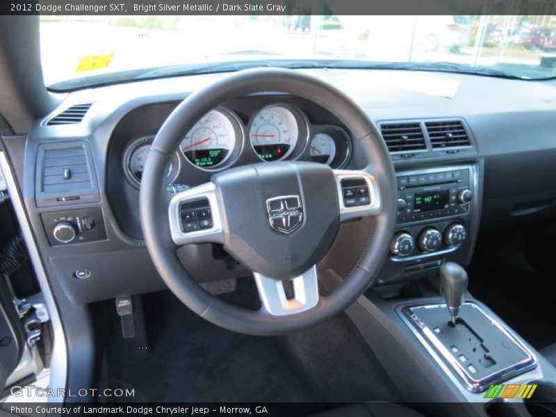 Bright Silver Metallic / Dark Slate Gray 2012 Dodge Challenger SXT