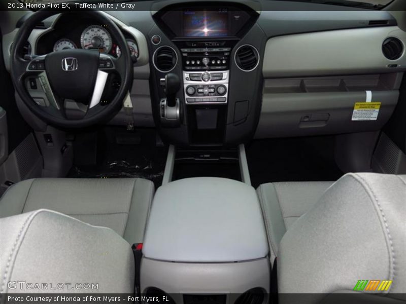 Taffeta White / Gray 2013 Honda Pilot EX