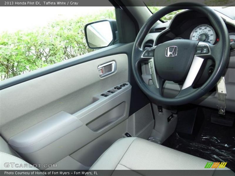 Taffeta White / Gray 2013 Honda Pilot EX