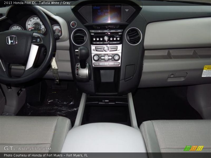 Taffeta White / Gray 2013 Honda Pilot EX