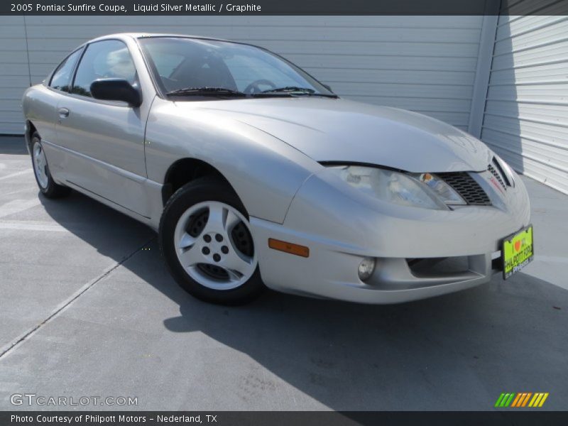 Liquid Silver Metallic / Graphite 2005 Pontiac Sunfire Coupe