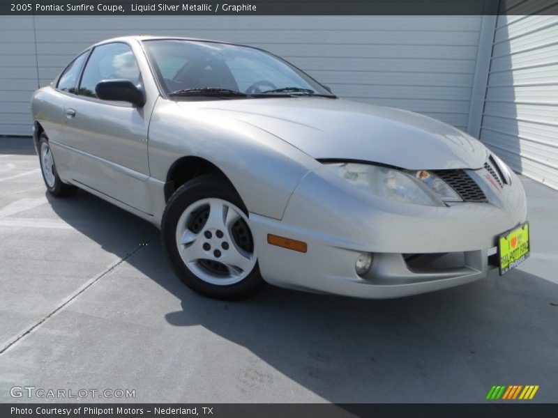 Liquid Silver Metallic / Graphite 2005 Pontiac Sunfire Coupe