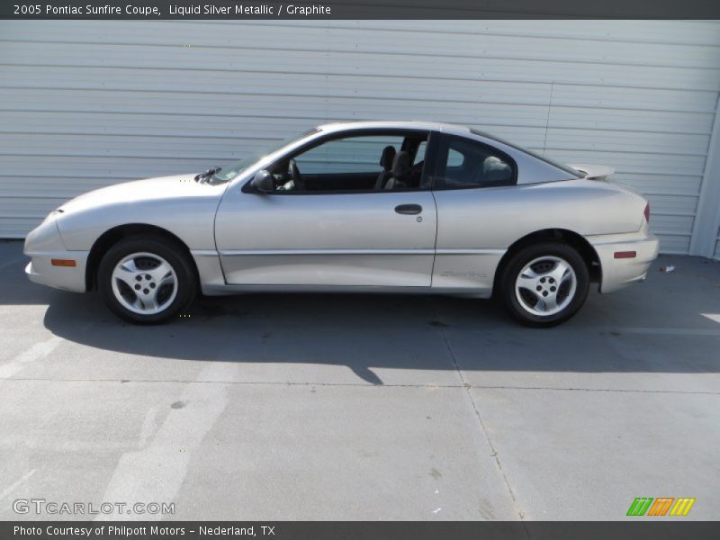 Liquid Silver Metallic / Graphite 2005 Pontiac Sunfire Coupe