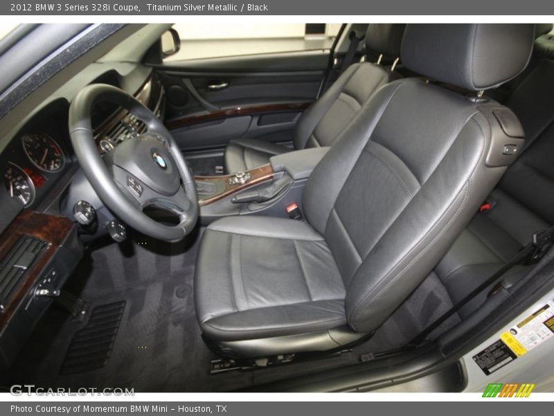 Front Seat of 2012 3 Series 328i Coupe