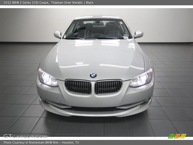 Titanium Silver Metallic / Black 2012 BMW 3 Series 328i Coupe