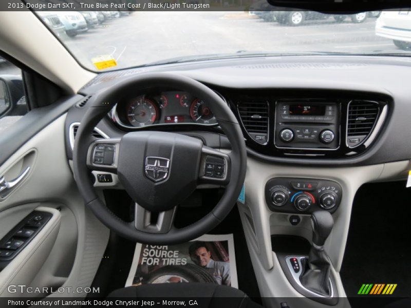 True Blue Pearl Coat / Black/Light Tungsten 2013 Dodge Dart SXT