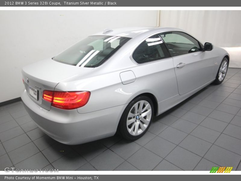 Titanium Silver Metallic / Black 2012 BMW 3 Series 328i Coupe