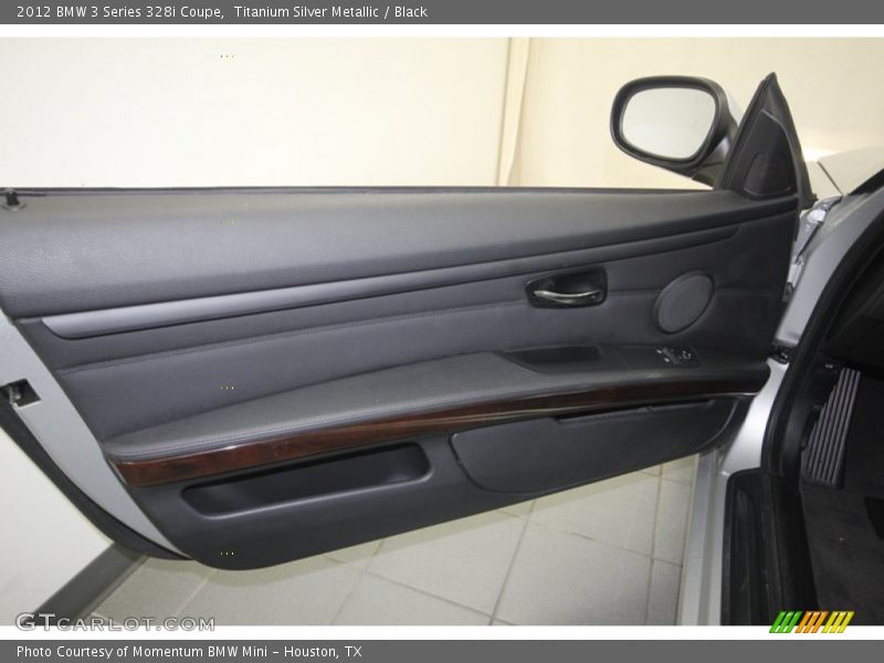 Titanium Silver Metallic / Black 2012 BMW 3 Series 328i Coupe