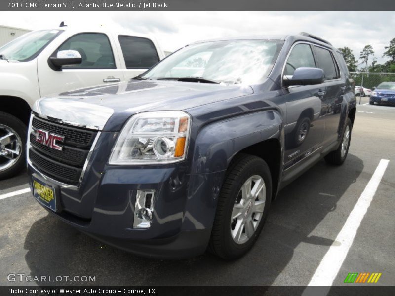 Atlantis Blue Metallic / Jet Black 2013 GMC Terrain SLE