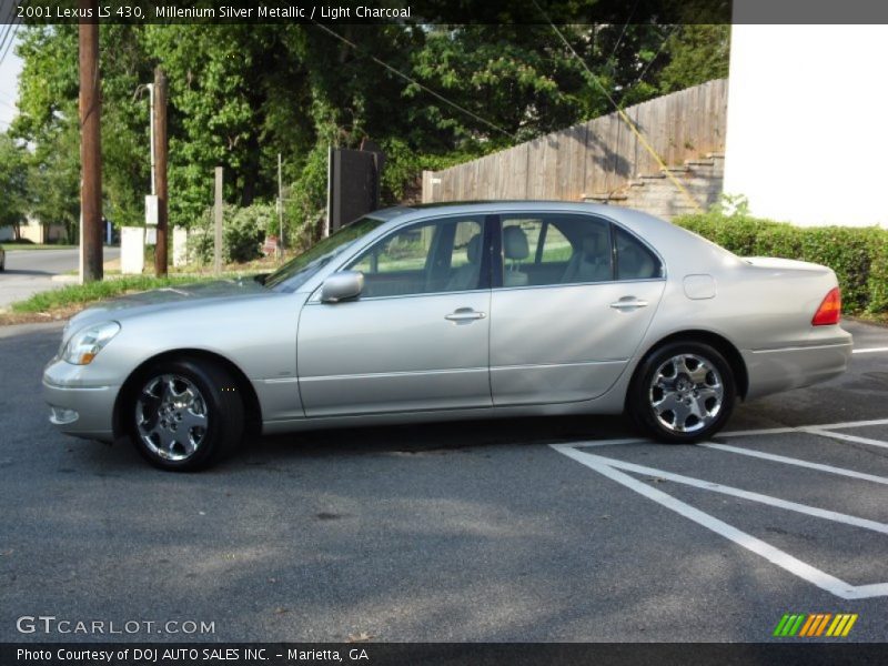 Millenium Silver Metallic / Light Charcoal 2001 Lexus LS 430