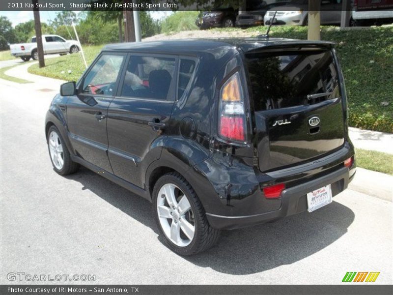 Shadow Black / Red/Black Sport Cloth 2011 Kia Soul Sport