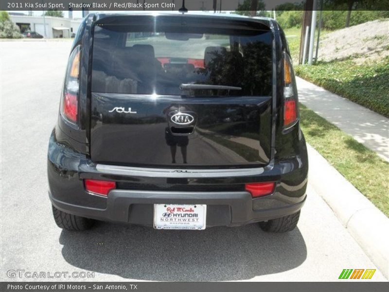 Shadow Black / Red/Black Sport Cloth 2011 Kia Soul Sport