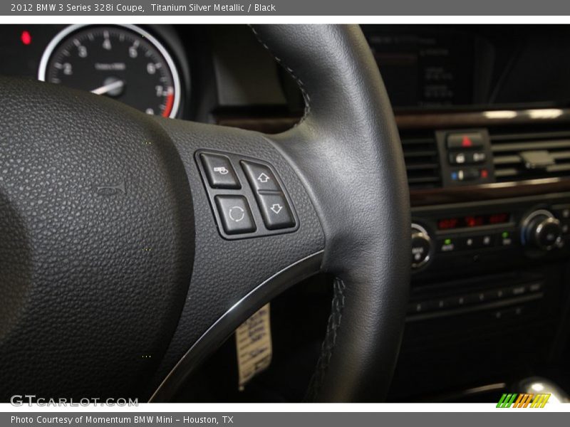 Titanium Silver Metallic / Black 2012 BMW 3 Series 328i Coupe