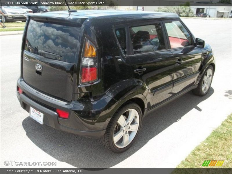 Shadow Black / Red/Black Sport Cloth 2011 Kia Soul Sport