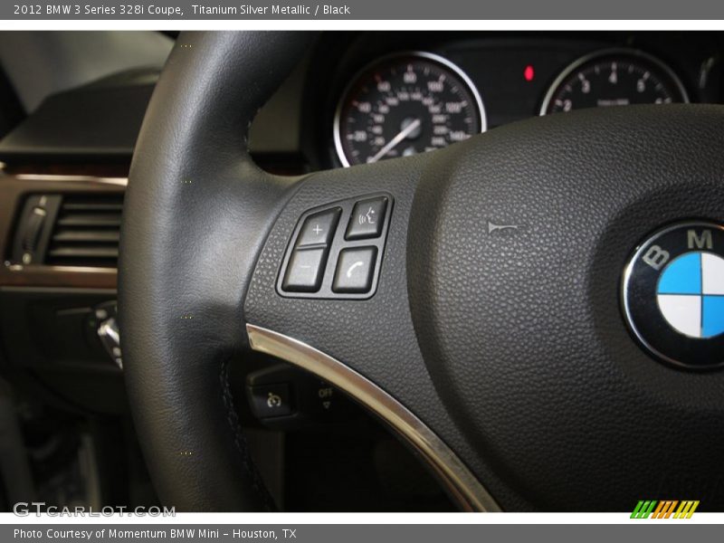 Titanium Silver Metallic / Black 2012 BMW 3 Series 328i Coupe