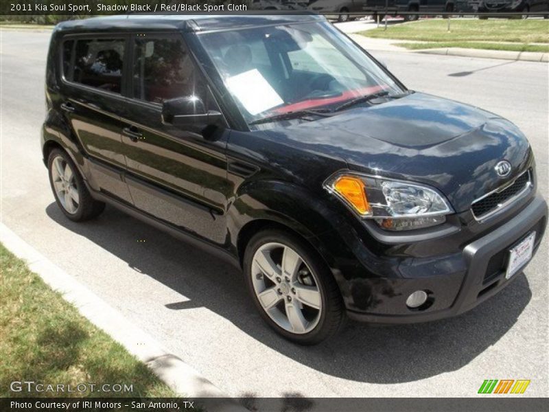 Shadow Black / Red/Black Sport Cloth 2011 Kia Soul Sport