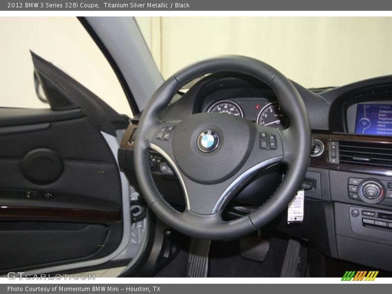 Titanium Silver Metallic / Black 2012 BMW 3 Series 328i Coupe