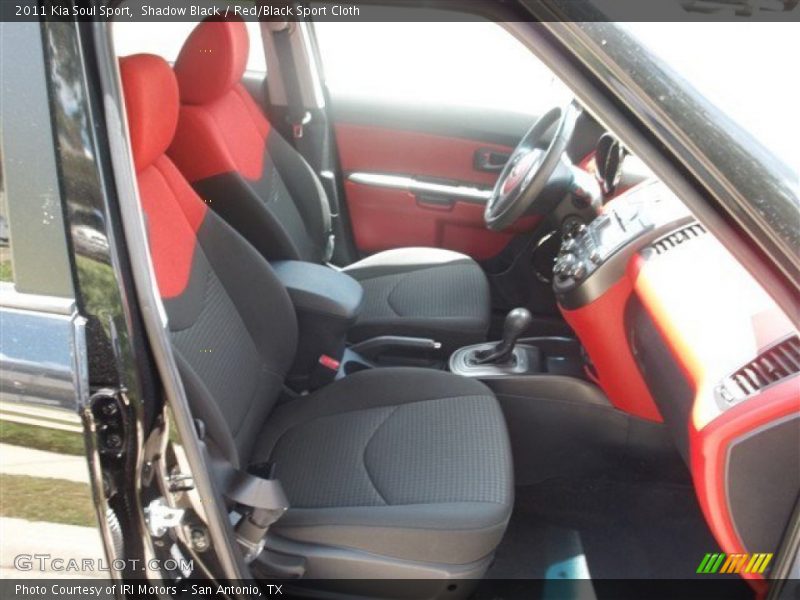 Shadow Black / Red/Black Sport Cloth 2011 Kia Soul Sport