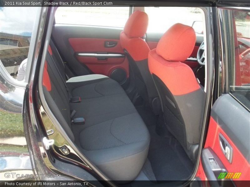Shadow Black / Red/Black Sport Cloth 2011 Kia Soul Sport