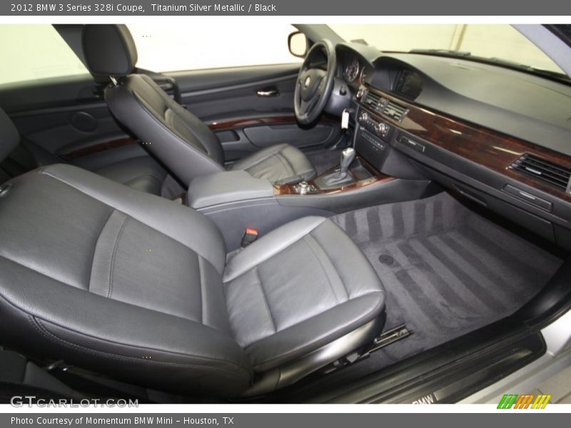 Titanium Silver Metallic / Black 2012 BMW 3 Series 328i Coupe